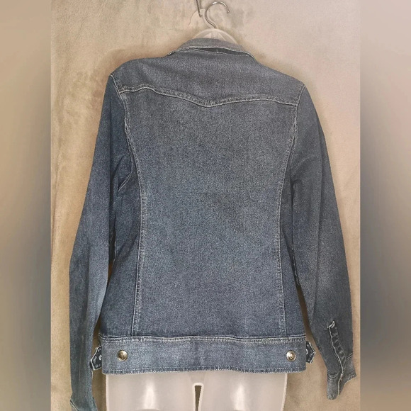 WRANGLER‎ Rhinestone Studded Denim Jean Jacket Size Medium (#979) - Picture 3 of 7
